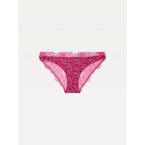 Damen Höschen Tommy Hilfiger Nylon Lace Print Briefs Rosarot