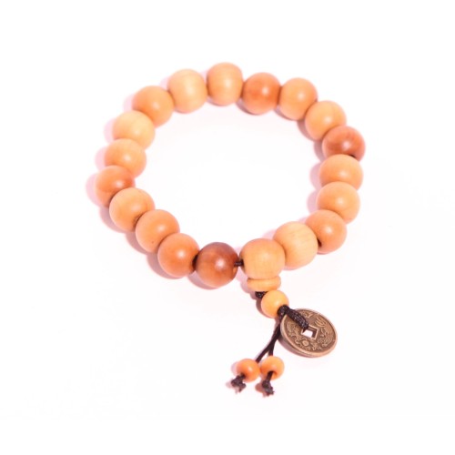 Armband Buddha für Glück - Hellbraun Armband Buddha für Glück - Hellbraun