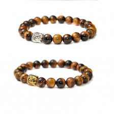 Armband Buddha Tigerauge 