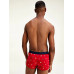 Herren Boxershorts Tommy Hilfiger All-Over Print Cotton Trunks Rot / Gemustert