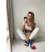 Socken Crazy Pizza Wantee