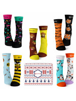Wantee-Socken Wilde Tiere 5-Pack Geschenkbox