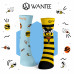 Wantee-Socken Wilde Tiere 5-Pack Geschenkbox