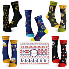 Wantee-Socken Männerclub 5-Pack Geschenkbox
