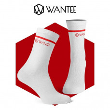 Socken Basic White and Red Wantee