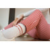 Socken Basic White and Red Wantee 10-pack