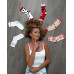 Socken Basic White and Red Wantee