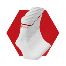 Socken Basic White and Red Wantee 10-pack