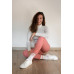 Socken Basic White and Red Wantee