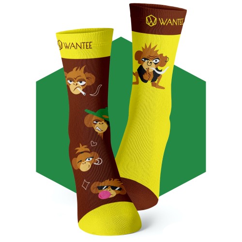 Socken Freche Affen Wantee Socken Freche Affen Wantee