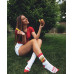 Socken Hamburger und Pommes Wantee