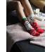 Socken Fröhlicher Weihnachtsmann und Rentier Wantee