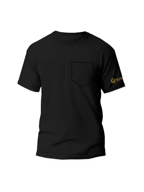 Herren T-Shirt Pure Black Wantee Schwarz
